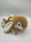 Dan Dee Easter Bunny Rabbit Plush Stuffed Animal Toy Hoppy Hopster Brown Bow 9 