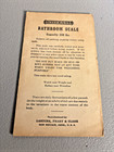 C1940s Landers Frary   Clark 250 Lb Bathroom Scale User Manual New Britain Ct