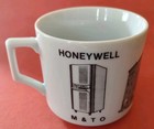 Vintage Honeywell Ceramic Mug 1979 Datanet M   To Computer Lawrence Ma Plant