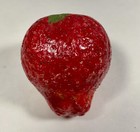 Vintage Italian Alabaster Stone Fruit Oversize Xl Red Strawberry