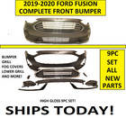2019 2020 Ford Fusion Front Bumper With Grills Fog Lamp Covers Se Sel