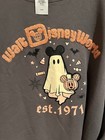 2024 Disney World Mickey Ears Hat Ghost Embroidered Crewneck Sweatshirt 3xl Rare