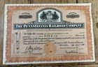 Lot Of Warranty  Letters   Pennsylvania Railroad Company Stock Certificate 1939 