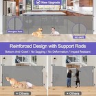 Stcockis 42  Tall X 120  Wide Retractable Baby Gate Extra Wide Dog Gate - Gray