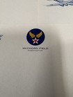 Wwii Era Mcchord Field Stationary Set - 9 Letter Heads cover guide Lines Blotter