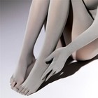 120d Velvet No with Glove Sleeve Bodysuit Tights Bodystocking Jumpsuit Leotard