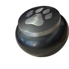 Pet Cremation Urn Vault For Dog  cat Memorial Brass Pewter Paw Print For Ashes