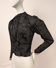 Victorian 1890   s French Silk Jacquard Bodice W Lace Cuffs