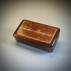 Antique German Hand Painted Lacquer   Papier Mache Snuff Box    theodor Bachfeld   