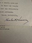 President Herbert Hoover Signed Autograph Letter-1942