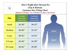 Galaxy By Harvic Men s 2 Piece Lightweight Thermal Set Top   Bottom Black Sz Xl