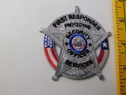 First Responder Protective Security Officer  Patch Shoulder Crest Police
