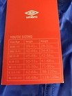 New Umbro Soccer Athletic Gym Shorts Blue Check Girls Xxxs  4 