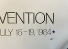 1984 Vintage San Francisco Democratic National Convention Mascone Center Poster