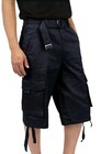 Proclub Twill Cargo Shorts Mens Authentic Classic Multi Pockets Blue Sz 52
