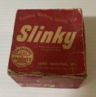 Late 1940s Early 1950s James Industries Slinky Walking Spring Toy With Box