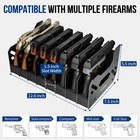 Us Gun Pistol Rack Revolver 4-8 Handguns Holder Storage Safe Organizer Display