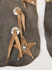 Vintage Child s Leather Cowboy Chaps Newberry Saddlery Western Ranch Rodeo Wear