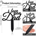 Dad Memorial Garden Stake Metal Grave Marker For Cemetery Decoration Waterproof