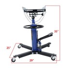 2 Stage Hydraulic Transmission Jack W  360   Swivel Wheel 1322-1660lbs