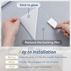 Rabbitgoo Frosted Glass Window Privacy Film Static Cling 17 5 Inch X 78 7 Inch
