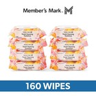 Member s Mark Facial Cleansing Towelettes 160 Ct Makeup Remover Wipes 8 Pk Fresh