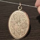 Antique Victorian Art Nouveau Stamped Gold Fill Locket Pendant Beautiful Etch S