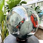 19 11lb Natural African Blood Stone Quartz Sphere Crystal Ball Reiki Healing