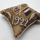 Antique Native American Beaded Pin Cushion Iroquois Mohawk Toronto Expedition 22