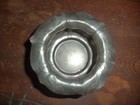 Antique Or Vintage Soft Pewter Ruffled Edge Small Bowl Italy Art Metal