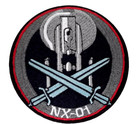 Star Trek Enterprise Mirror Universe - Nx-01 Starship - Embroidered Ironon Patch