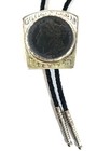 1898 Morgan Silver Dollar Sterling Bolo Tie Native American Signed H-e Vintage