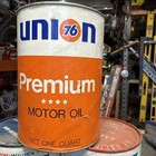Lot 3 Vintage Oil Cans Union 76 Valvoline Racing Motor Oil Quart Free Ship