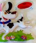 Dogs   Nursery Dimensional Removable Wall Decor  Molded Plastic 3-d Stickers New
