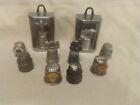 Vintage Thimbles   Mixed Lot Of 10 Pewter Thimbles   States  Animals  Theme Park
