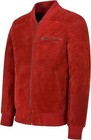 Men s Dark Red Real Suede Leather Jacket Designer Biker Motorcycle Jacket Coat