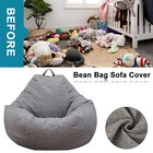 2 Size Large Bean Bag Chair Indoor For Adults Kids Lazy Lounger Couch Sofa Cover