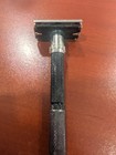 Vtg Black Handle Gillette 1-9 Adjustable Safety Razor Usa 