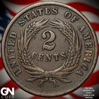 1864 Large Motto 2 Cent Piece Z7314