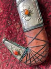 Souvenir Traditional Yemeni Khanjar Jambiya Dagger With Colored Stones On Silver
