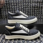 R o   Men s Shoes Low-top Canvas Platform Lace-up Shoes