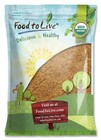 Organic Whole Golden Flax Seeds - Non-gmo  Kosher  Raw  Vegan - By Food To Live