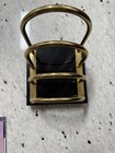 Vintage Brass And Marble Letter Holder 
