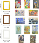 1 12 Scale 15 Pcs Miniature Dollhouse Picture Frames With Classic Mini