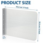 Stainless Steel Side Splash Guard 2 Pcs 17x12 Inch Wall Mount Kitchen Sink