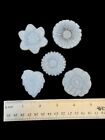 Silicone Inlay Set Of 5 Flowers leaf