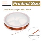24 Gauge Copper Wire For Jewelry Making Tarnish Resistant Bead Wire Brown