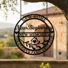 Personalized New Home Metal Wall Art  Custom Family Name Housewarming Sign