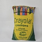 Vintage Crayola Crayon Box Fabric Pillow Rare