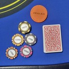 Poker Dealer Button Orange